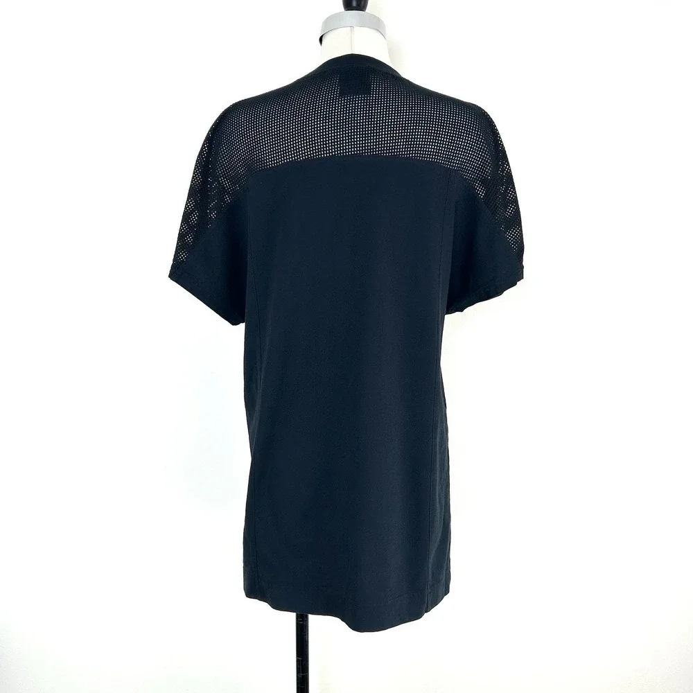 Nike Sportswear Mesh Jersey Shirt Dress Small Black Cotton‎ Sporty Athletic